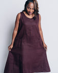 ALL DAY SHIFT DRESS | LINEN - CINNAMON
