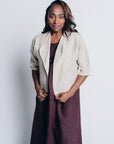 ALL DAY SHIFT DRESS | LINEN - CINNAMON