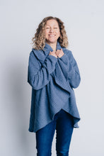 Load image into Gallery viewer, SIGNATURE MULTI-WAY CIRCLE CARDIGAN | OEKO-TEX - BLUE
