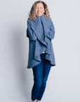 SIGNATURE MULTI-WAY CIRCLE CARDIGAN | OEKO-TEX - BLUE