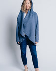 SIGNATURE MULTI-WAY CIRCLE CARDIGAN | OEKO-TEX - BLUE