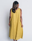 ALL DAY SHIFT DRESS | LINEN - GOLD