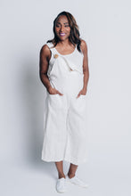 Load image into Gallery viewer, EASY STREET OVERALLS | LINEN - WHITE
