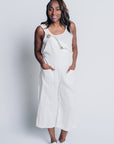 EASY STREET OVERALLS | ORGANIC LINEN - WHITE