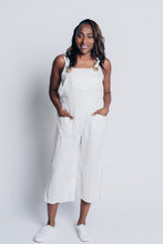Load image into Gallery viewer, EASY STREET OVERALLS | LINEN - WHITE
