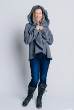 Load image into Gallery viewer, SIGNATURE MULTI-WAY CIRCLE CARDIGAN | OEKO-TEX CERTIFIED - GREY
