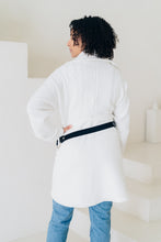 Load image into Gallery viewer, ADJUSTABLE BELT |LEATHER AND ELASTIC -  JET BLACK
