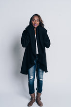 Load image into Gallery viewer, SIGNATURE MULTI-WAY CIRCLE CARDIGAN | OEKO-TEX CERTIFIED - BLACK
