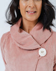 JUSTIFY JACKET HOODIE | WASHED CORDUROY - BABY PINK