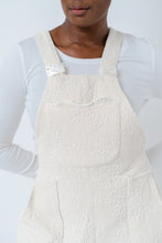 Load image into Gallery viewer, EASY STREET OVERALLS | UPCYCLED COTTON BROCADE- CREME
