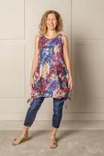 Load image into Gallery viewer, PLAYFUL CELESTE DRESS | LINEN - MAGENTA/BLUE
