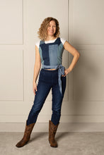 Load image into Gallery viewer, WONDER WRAP TOP | DENIM - BLUES
