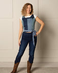 WONDER WRAP TOP | DENIM - BLUES