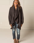 SIGNATURE MULTI-WAY CIRCLE CARDIGAN | OEKO-TEX CERTIFIED - BLACK