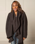 SIGNATURE MULTI-WAY CIRCLE CARDIGAN | OEKO-TEX CERTIFIED - BLACK