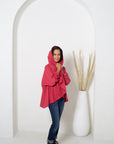SIGNATURE MULTI-WAY CIRCLE CARDIGAN | ORGANIC KNIT - RASPBERRY