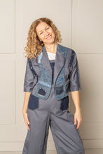 Load image into Gallery viewer, DAY TO NIGHT BOLERO JACKET | ORGANIC DENIM - BLUES
