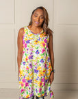 PLAYFUL CELESTE DRESS | LINEN/COTTON - MULTI COLOR