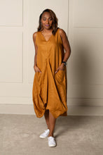 Load image into Gallery viewer, DRAPED FOREVER FROCK | LINEN - RUST
