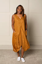 Load image into Gallery viewer, DRAPED FOREVER FROCK | LINEN - RUST
