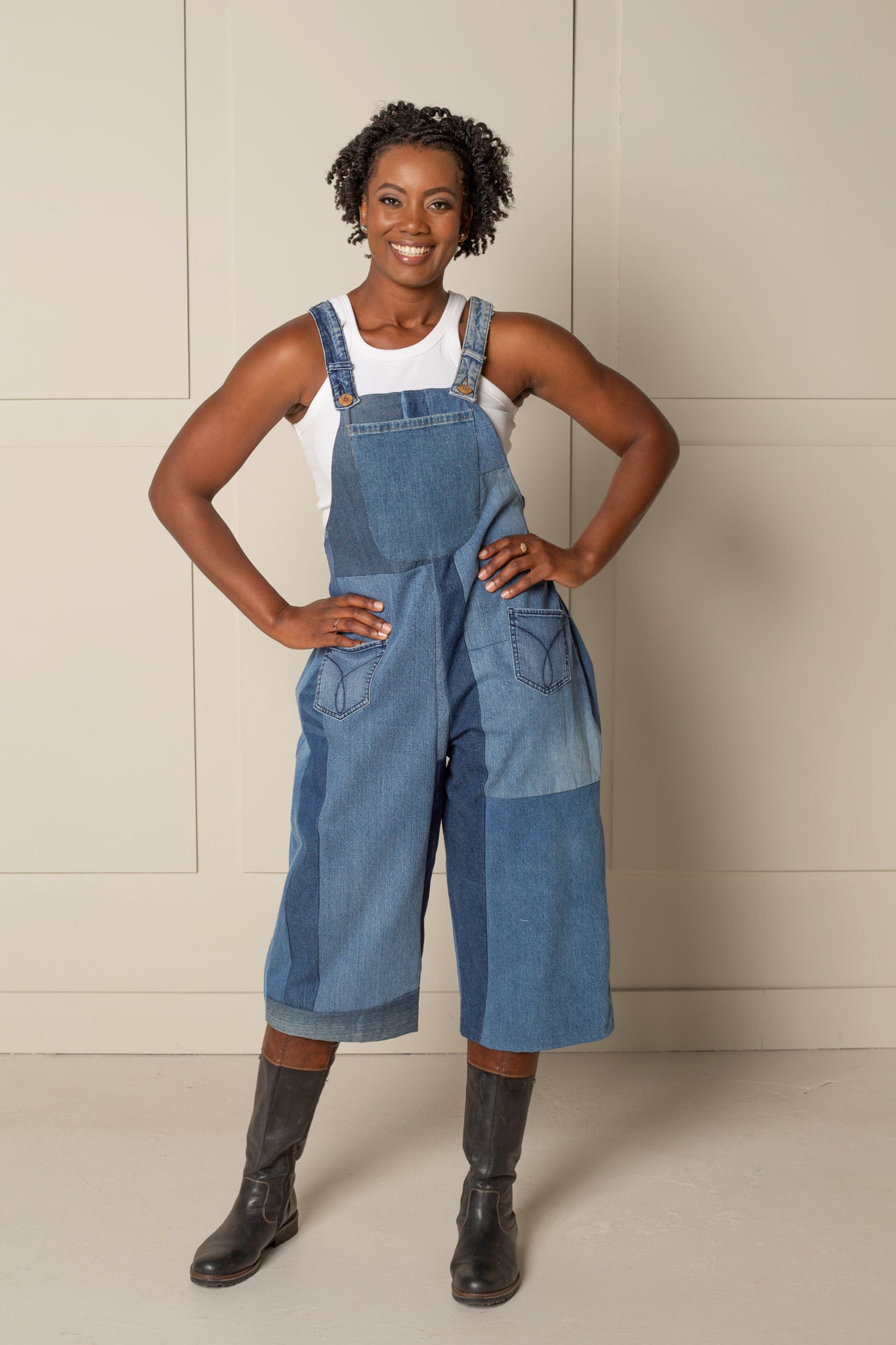 EASY STREET OVERALLS | UPCYCLED &amp; ORGANIC DENIM - BLUE
