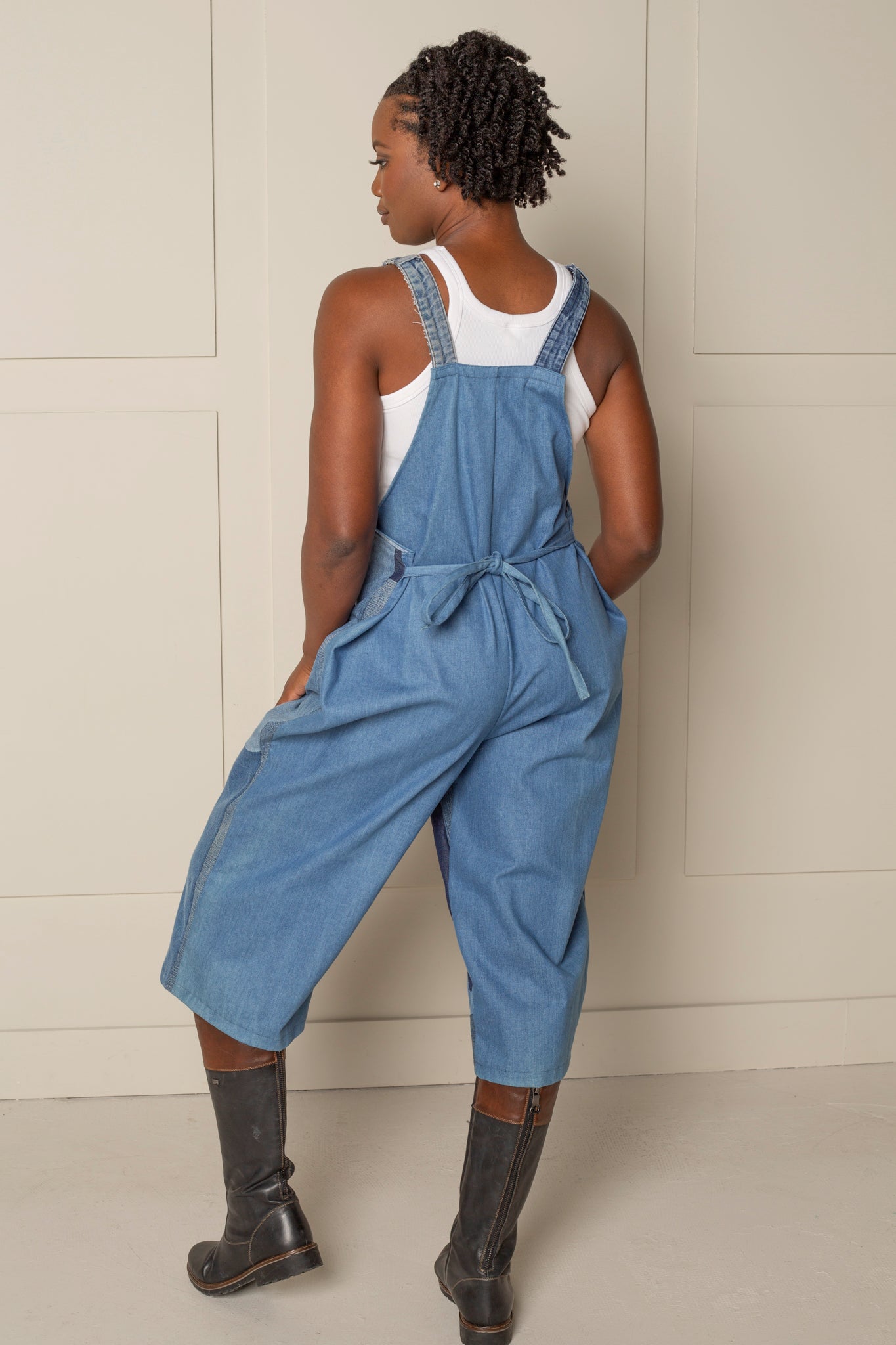 EASY STREET OVERALLS | UPCYCLED &amp; ORGANIC DENIM - BLUE