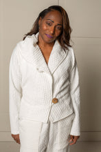 Load image into Gallery viewer, JUSTIFY JACKET HOODIE | OEKO-TEX CERTIFIED - WHITE
