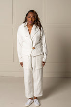 Load image into Gallery viewer, JUSTIFY JACKET HOODIE | OEKO-TEX CERTIFIED - WHITE
