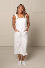 Load image into Gallery viewer, EASY STREET OVERALLS | LINEN - WHITE
