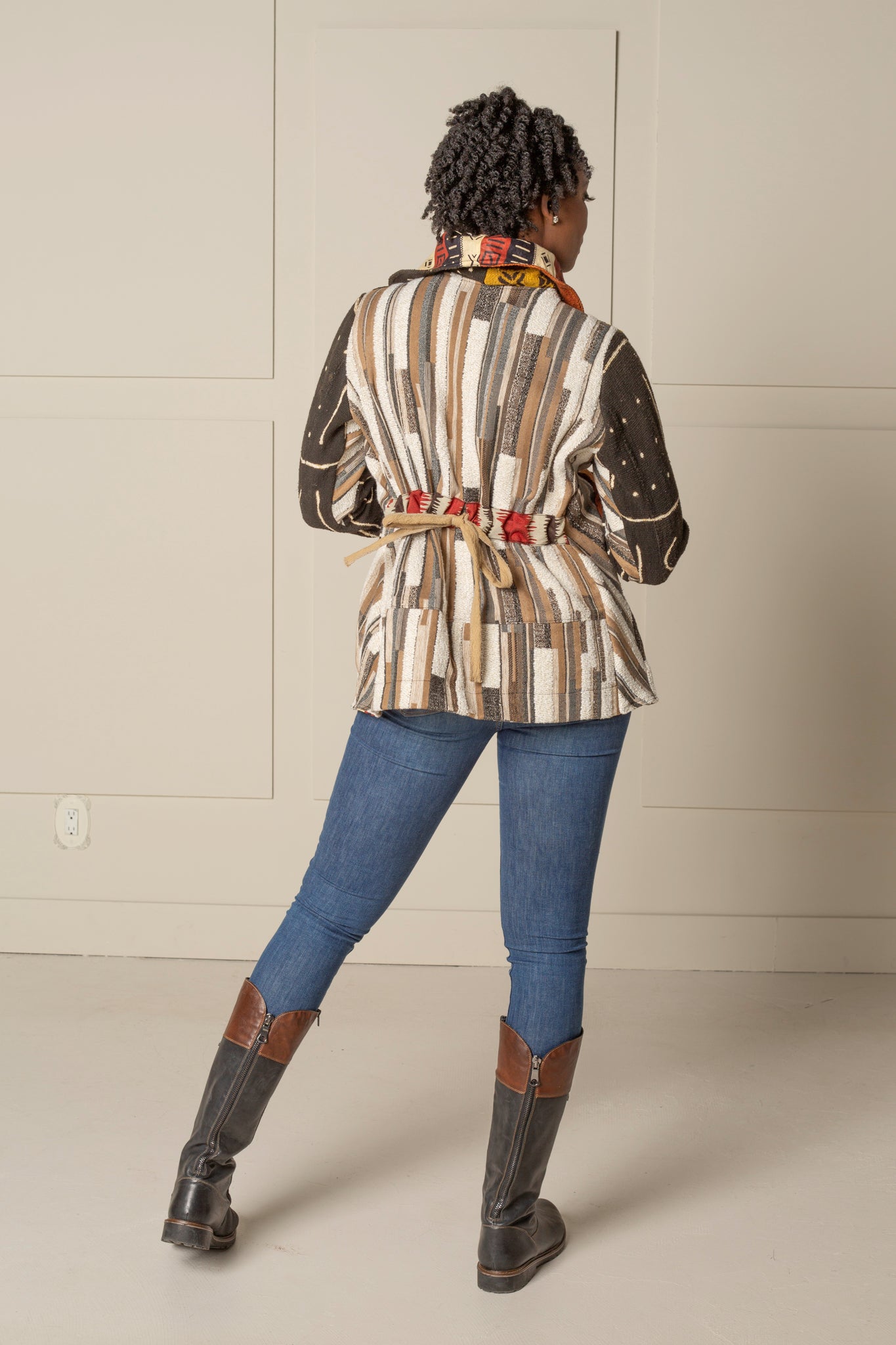 JUSTIFY JACKET HOODIE | COTTON MUDCLOTH - TRADITIONAL