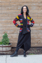 Load image into Gallery viewer, PATCHWORK DRAPE SWEATER- PRIMARY
