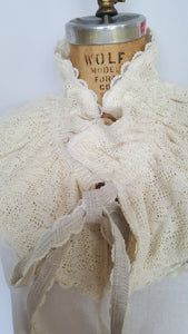 heirloom lace cotton collar
