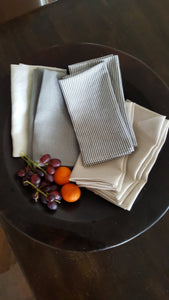 linen napkins in a bowl