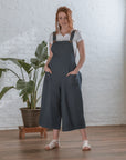 EASY STREET OVERALLS in ORGANIC blue cotton DENIM 