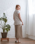 cream vest back