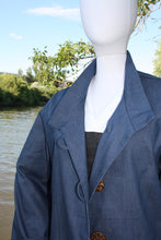 Load image into Gallery viewer, blue denim jacket on mannequin
