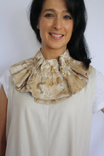 Load image into Gallery viewer, taupe brocade collar on model
