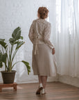 UPCYCLED LACE CARDIGAN | COTTON - CREME