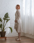 UPCYCLED LACE CARDIGAN | COTTON - CREME