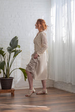 Load image into Gallery viewer, UPCYCLED LACE CARDIGAN | COTTON - CREME
