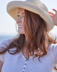 100% organic cotton natural brimmed hat