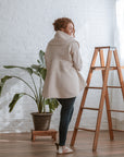 Creme circle jacket back